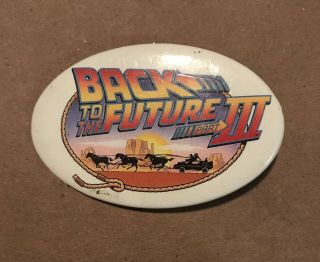 Vintage Universal Studios Back To The Future Iii 1990s Movie Promo Pin
