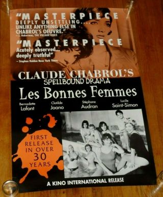 Les Bonnes Femmes One - Sheet Movie Poster 22x34 Claude Chabrol 1960
