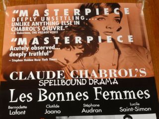 LES BONNES FEMMES one - sheet Movie Poster 22x34 CLAUDE CHABROL 1960 3