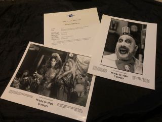 House Of 1000 Corpses - Publicity Press Kit With 2 Photos - 2001 Rob Zombie