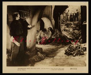 Vintage 1949 Frankenstein Meets The Wolfman Lon Chaney Bela Lugosi Photo