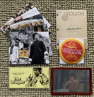 Bruce Lee Enter The Dragon - Blu - Ray Collectible Items (photos,  Patch)