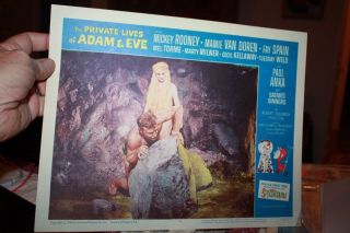 The Private Lives Of Adam & Eve Set Of Lobby Cards Mamie Van Doren 1960