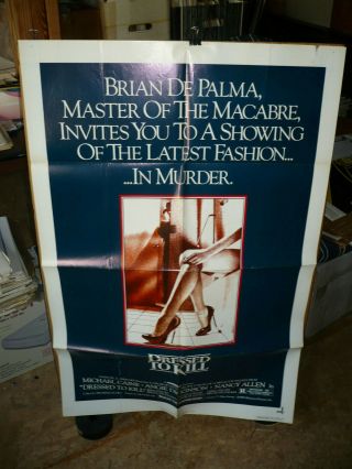 Dressed To Kill,  Orig 1 - Sh / Movie Poster (michael Caine,  Angie Dickinson) 1980