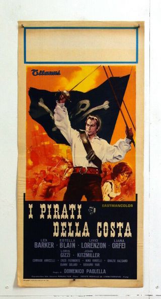 Italian Playbill - Pirates Of The Coast - Lex Barker - Paolella - Adventure - D54 - 27