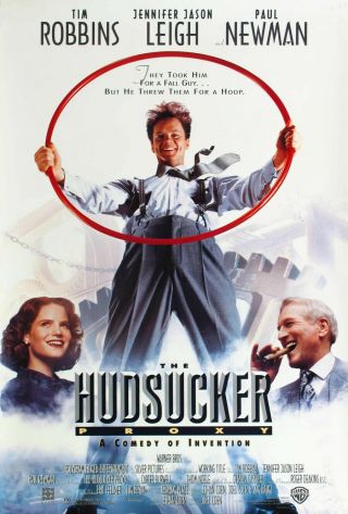 The Hudsucker Proxy Movie Poster 2 Sided 27x40 Paul Newman Tim Robbins