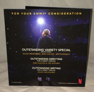 Ellen DeGeneres Relatable Comedy Special DVD FYC Emmy 2019 Stand - Up Netflix 2