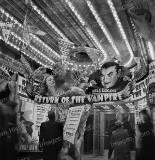 8x10 Print Bela Lugosi Return Of The Vampire York City Theatre 1943 Blrv