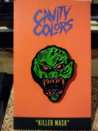 Cavity Colors Pin Goosebumps Haunted Mask Pin R.  L Stine Horror Movie Enamel Pin