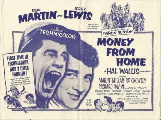 Dean Martin Jerry Lewis Orig Money From Home Horse Racing Theme Us Herald