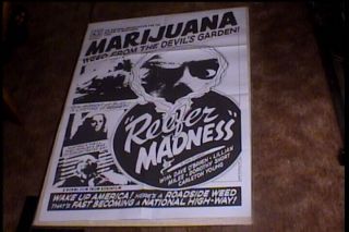 Reefer Madness Orig 27x41 Movie Poster Re1972 Weed Pot Drugs