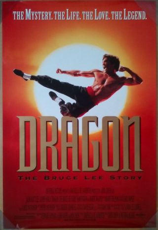 Dragon The Bruce Lee Story Movie Poster 1 Sided Rolled 27x40