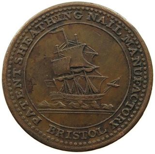 Great Britain Farthing Token Bristol 1811 Ms 091