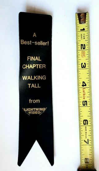 Vintage Walking Tall 3 Final Chapter Movie Promo Bookmark Lief Garrett Vestron