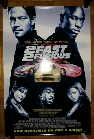 2 Fast And 2 Furious (2003) Paul Walker Poster And Biker Boyz (2003) Poster
