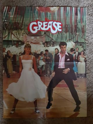 Vintage Book - Club Poster Grease Olivia Newton John Travolta Dance 1978