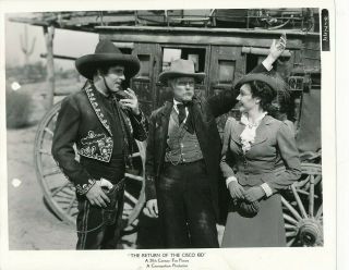 Warner Baxter Lynn Bari Henry Hull Orig.  Vintage Return Of The Cisco Kid Photo