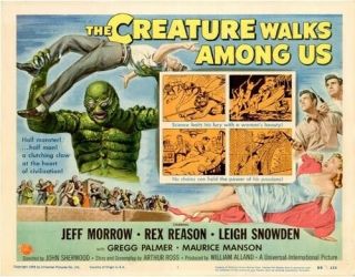 THE CREATURE WALKS AMONG US (1956) U.  S.  Lobby Cards Set of 8 LIMITED OFFER 2