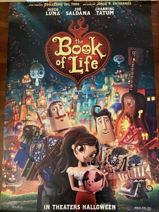 The Book Of Life Ds Movie Poster 27x40 Guillermo Del Toro Advanced