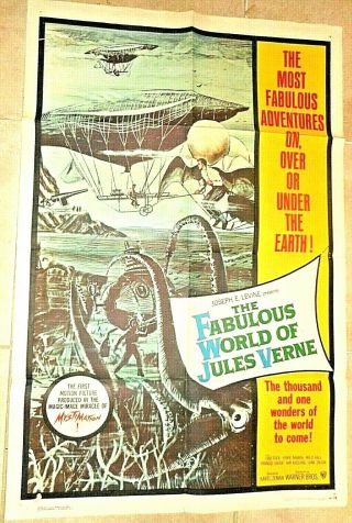 1 Sheet Movie Poster The Fabulous World Of Jules Verne 61/48