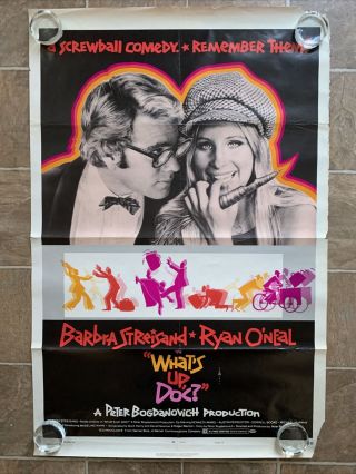 What’s Up,  Doc? One Sheet Movie Theatre Poster - Barbra Streisand - 1972