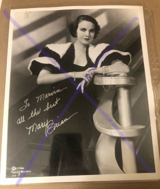 Mary Brian Signed Photo Vintage 8x10