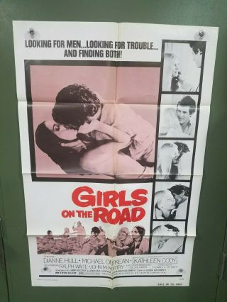 1973 Girls On The Road One Sheet Poster 27x41 Dianne Hull Bad Girl Sexploitation