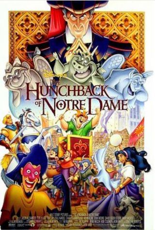 The Hunchback Of Notre Dame Movie Poster - Disney Double Sided 27x40
