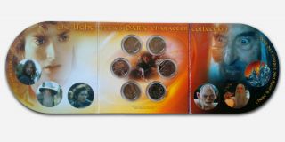 Nz - 2003 - Uncirculated Coin Set - Lord Of The Rings Light Versus Dark