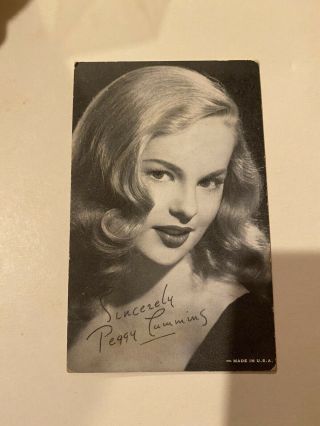 1950s Peggy Cummins Arcade Exhibit Card