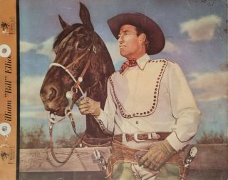 Bill Elliott 1947 Tv Cowboy Dixie Cup Ice Cream Photo Premium