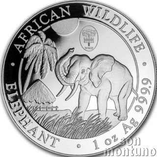 2017 Somalia 1oz Silver Elephant Coin Berlin Wmf Privy Box,  World Money Fair