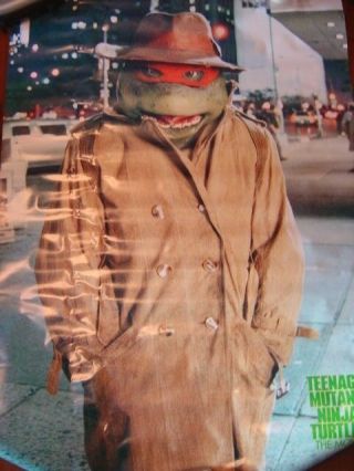 1989 Mirage Studios,  Usa Teenage Mutant Ninja Turtles " Raphael " Poster 32x22