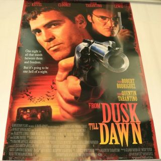 1996 From Dusk Till Dawn Quentin Tarantino Rolled 1 Sheet Movie Poster