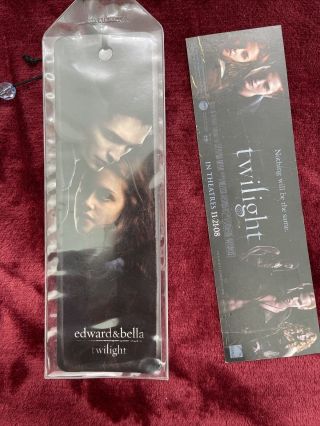 Twilight Movie Bookmarks Robert Pattinson Kristen Stewart Collectible Stickers 2