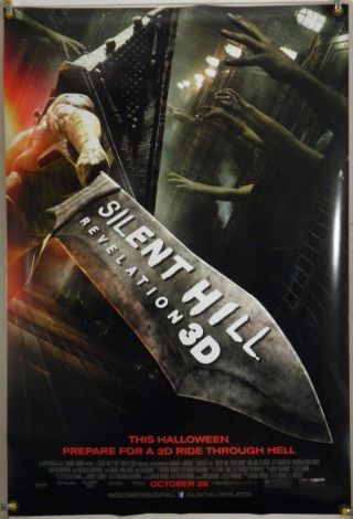 Silent Hill Revelation Ds Rolled Orig 1sh Movie Poster Malcolm Mcdowell (2012)