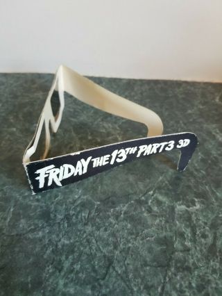 Vintage Friday The 13th 3 - D Glasses From Part 3 3d