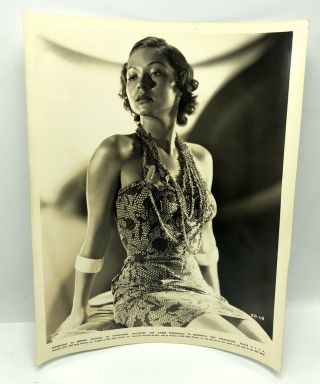 Vintage 1934 Rko Press Glossy Photo Photograph Red Morning Steffi Duna