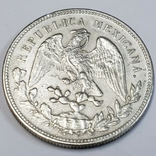 1902 Mexico One Un Peso Silver Libertad Republic Mexicana Collector Coin MX0218 2