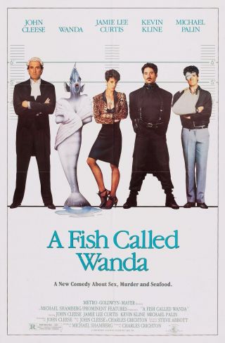 A Fish Called Wanda (1988) Movie Poster - Folded