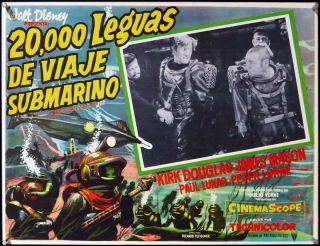 L367 20,  000 Leagues Under The Sea Mexican Movie Lobby Card 