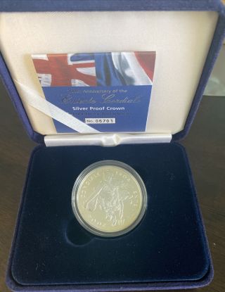 2004 Royal Entente Cordiale £5 Five Pound Silver Proof Coin 28.  28 Grams