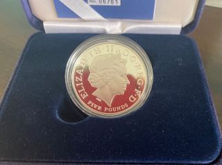2004 Royal Entente Cordiale £5 Five Pound Silver Proof Coin 28.  28 grams 3