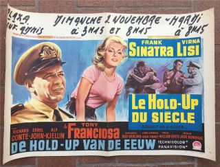 Assault On A Queen (1966) 14x22 Movie Poster - Belgium - Frank Sinatra,  Virna Lisi