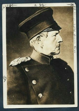 German Field Marshal Helmuth Von Moltke The Elder Orig 1860s Vtg Press Photo Y40