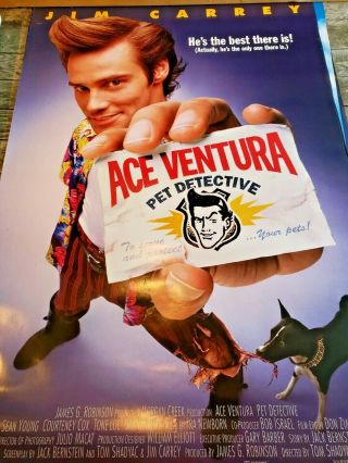 Ace Ventura - Pet Detective - - Movie Poster - With Jim Carrey