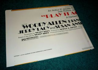 PLAY IT AGAIN SAM REISSUE 1976 ONE SHEET Movie Poster Woody Allen 3