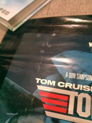 Top Gun (1986) Movie Poster,  Video Release,  Rolled 3