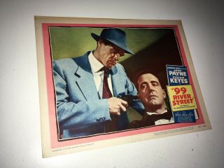 99 RIVER STREET Movie Lobby Card Poster 1953 John Payne Film Noir NY Taxi Driver 2