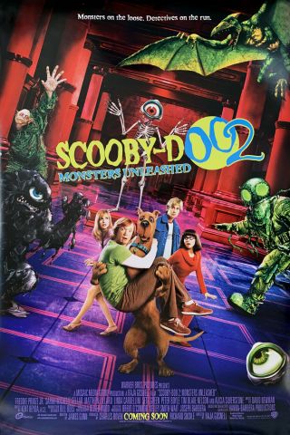 Scooby Doo 2 Monsters Unleashed Movie Poster 2 Sided Intl Final 27x40